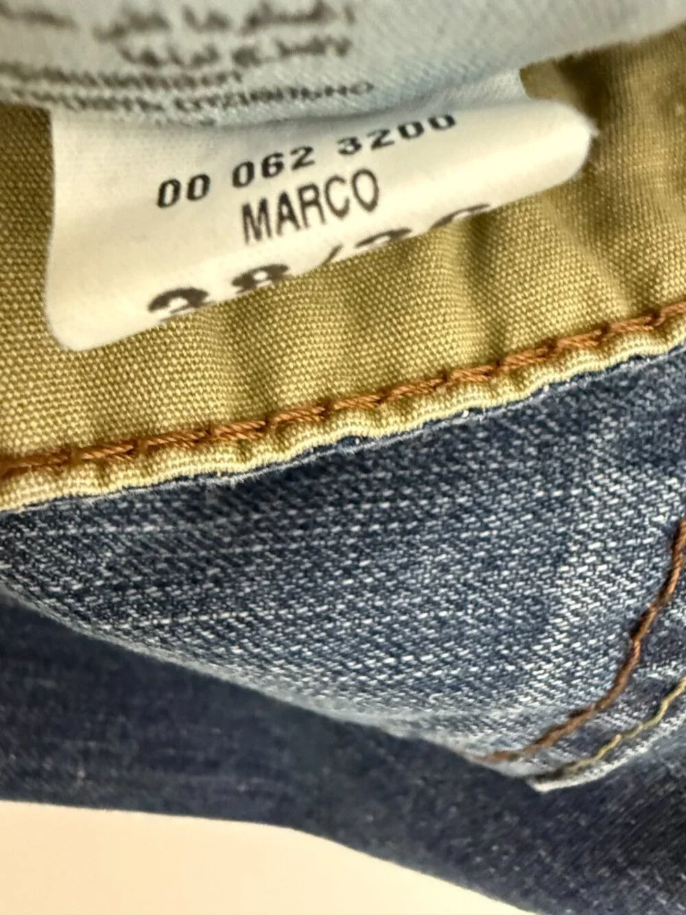 Vintage Mavi Marco Jeans Mens 38x36 Relaxed Straight Leg Blue Denim Y2K